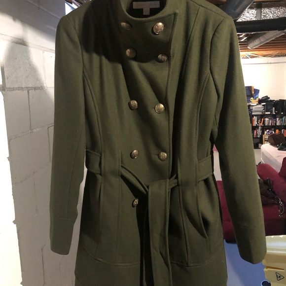 olive green wool jacket